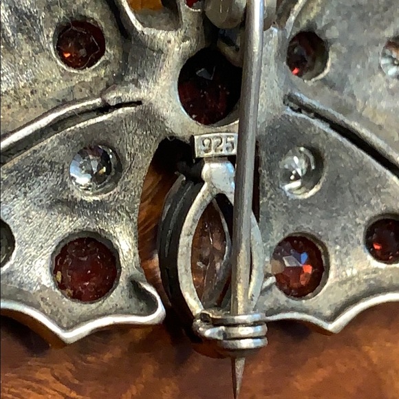 Sterling silver butterfly brooch/pendant - Picture 6 of 6